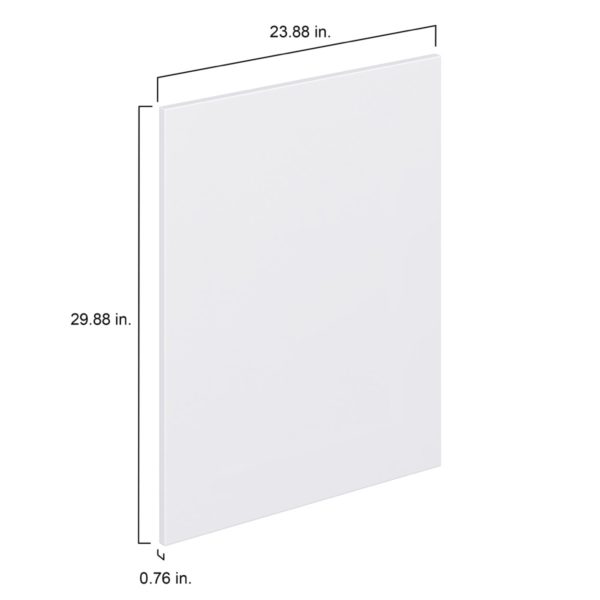 Lily Bright White  Slab 24 x 30 x 0.75 in. Door