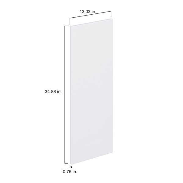 Lily Bright White  Slab 13 x 35 x 0.75 in. Door