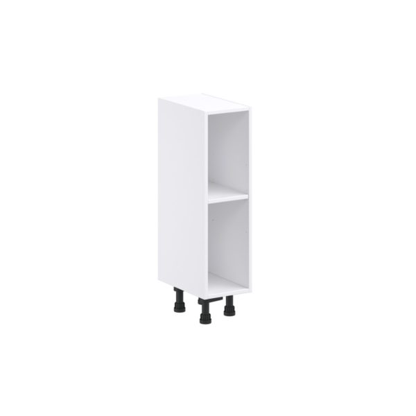 Jasmine Painted Warm White Base Open Shelf 9 in. W X 34.5 in. H X 14 in. D