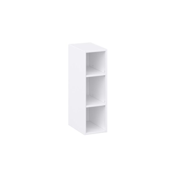 Jasmine Painted Warm White Wall Open Shelf 9 in. W X 30 in. H X 14 in. D