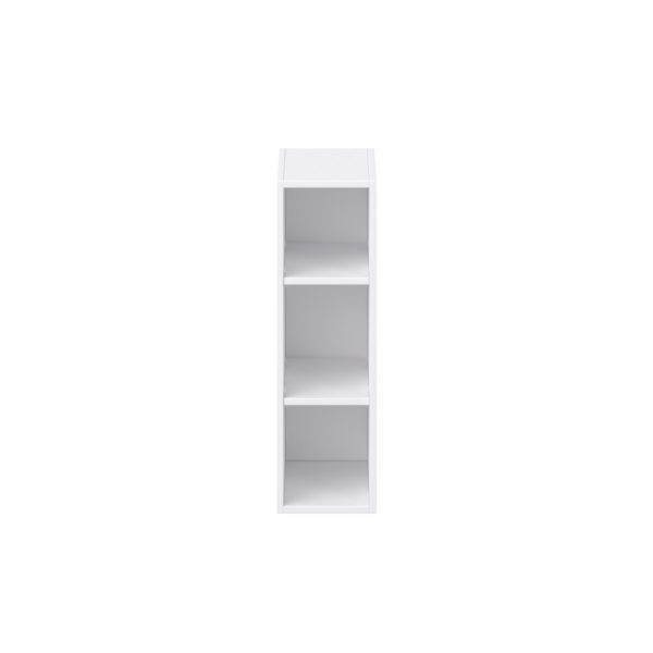 Jasmine Painted Warm White Wall Open Shelf 9 in. W X 30 in. H X 14 in. D