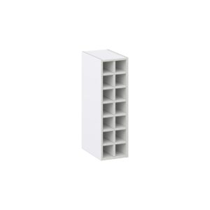 Jasmine Painted Warm White Wall Wine Rack 9 in. W X 30 in. H X 14 in. D