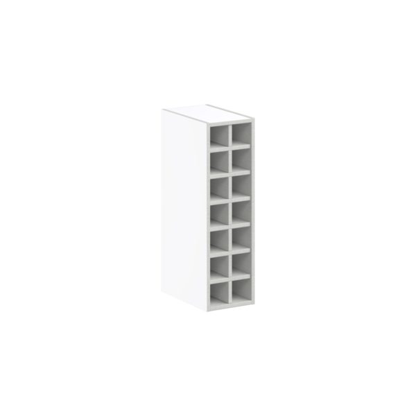 Jasmine Painted Warm White Wall Wine Rack 9 in. W X 30 in. H X 14 in. D