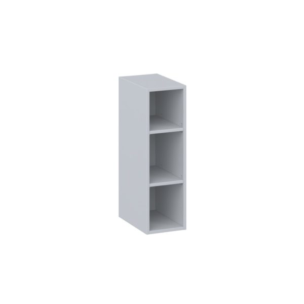 Sea Holly Light Gray Wall Open Shelf 9 in. W X 30 in. H X 14 in. D