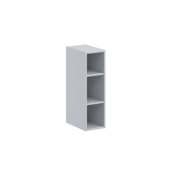 Sea Holly Light Gray Wall Open Shelf 9 in. W X 30 in. H X 14 in. D