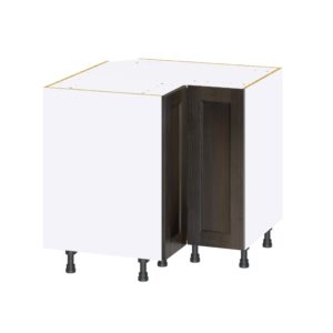 Summerina Chestnut Solid Wood Recessed Assembled Premium Lasy Susan Corner Base Kitchen Cabinet (36 in. W x 34.5 in. H x 24 in. D)