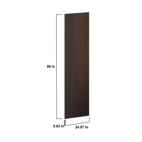 96 in. W x 24 in. H x 0.63 in. D Summerina Chestnut Solid Wood  Tall End Panel