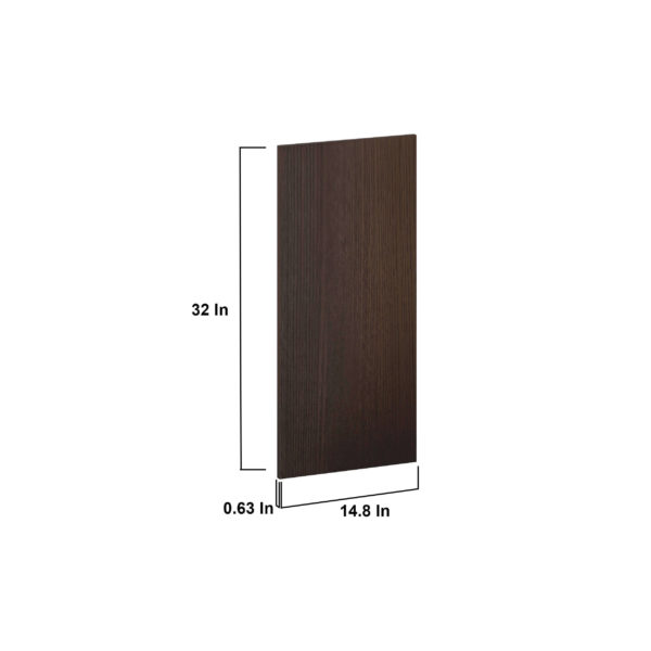 0.75 in. W x 32 .5 in. H x 14 in. D Summerina Chestnut Solid Wood Wall End Panel