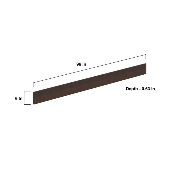 6 in. W X 96 in. H X 0.75 in. D Summerina Chestnut Solid Wood SlabFiller Strip