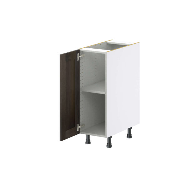 Summerina Chestnut Solid Wood Recessed Assembled Base Cabinet with a Full High Door (12 in. W x 34.5 in. H x 24 in. D)