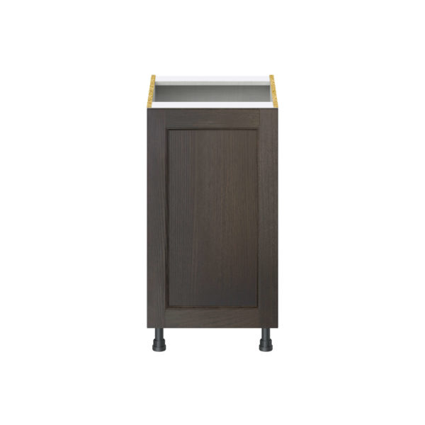 Summerina Chestnut Solid Wood Recessed Assembled Base Cabinet with a Full High Door (18 in. W x 34.5 in. H x 24 in. D)