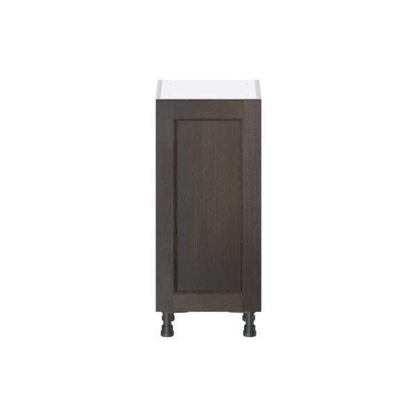 Summerina Chestnut Solid Wood Recessed Assembled Shallow Base Cabinet with a Full High Door (15 in. W x 34.5 in. H x 14 in. D)