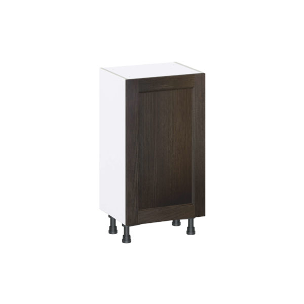 Summerina Chestnut Solid Wood Recessed Assembled Shallow Base Cabinet with a Full High Door(18 in. W x 34.5 in. H x 14 in. D)