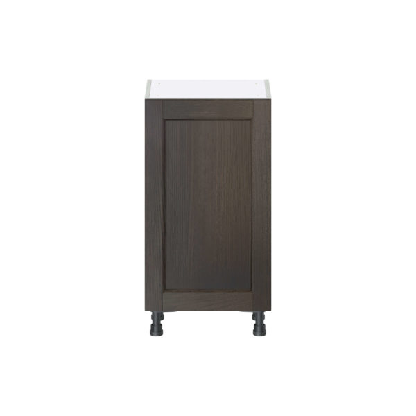 Summerina Chestnut Solid Wood Recessed Assembled Shallow Base Cabinet with a Full High Door(18 in. W x 34.5 in. H x 14 in. D)