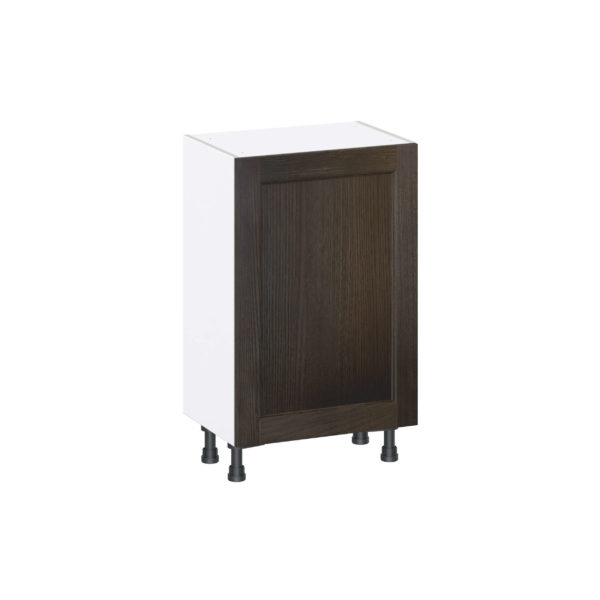 Summerina Chestnut Solid Wood Recessed Assembled Shallow Base Cabinet with a Full High Door (21 in. W x 34.5 in. H x 14 in. D)