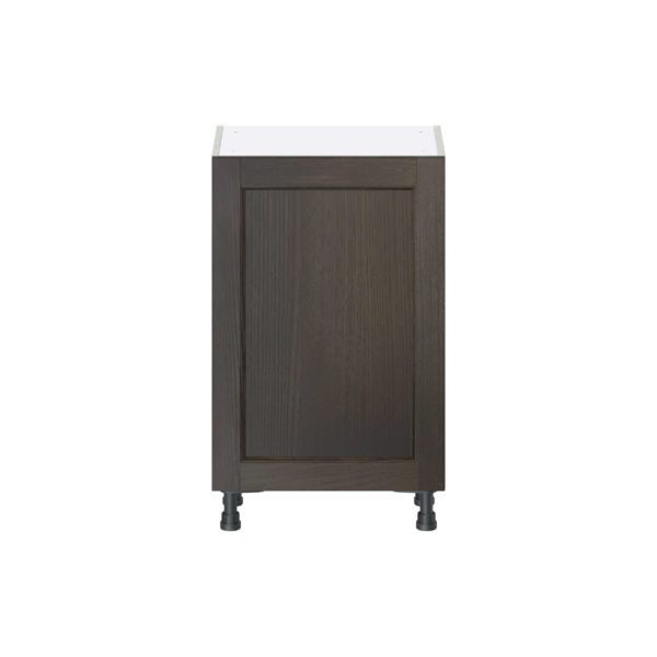 Summerina Chestnut Solid Wood Recessed Assembled Shallow Base Cabinet with a Full High Door (21 in. W x 34.5 in. H x 14 in. D)