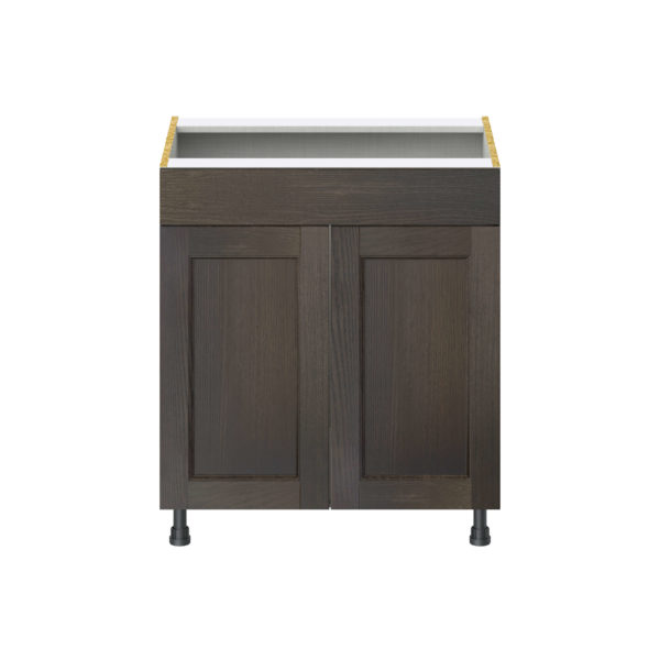 Summerina Chestnut Solid Wood Recessed Assembled Sink Base Cabinet with 2 Doors and 1 False Front (30 in. W x 34.5 in. H x 24 in. D)