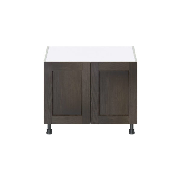 Summerina Chestnut Solid Wood Recessed Assembled Apron Front Sink Base Cabinet (30 in. W x 24.5 in. H x 24 in. D)