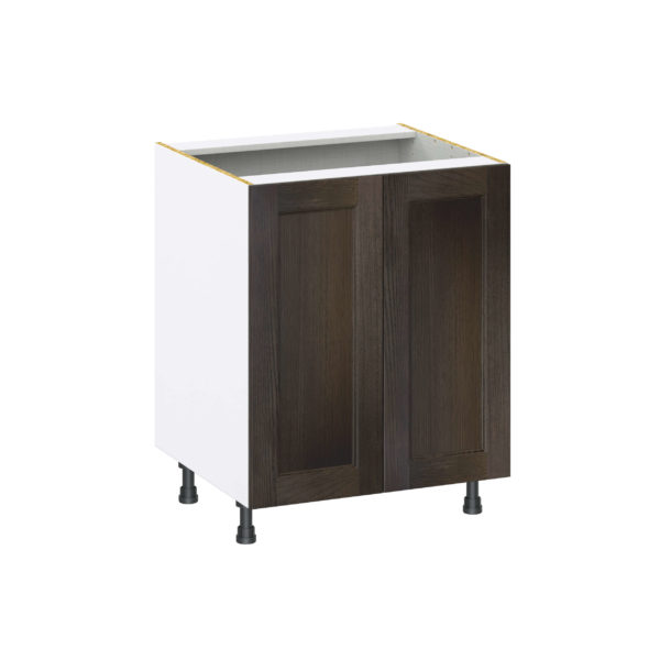 Summerina Chestnut Solid Wood Recessed Assembled Base Cabinet with 2 Full High Door (27 in. W X 34.5 in. H X 24 in. D)