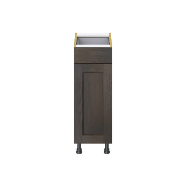 Summerina Chestnut Solid Wood Recessed Assembled Base Cabinet with 1 Door and 1 Drawer (12 in. W X 34.5 in. H X 24 in. D)