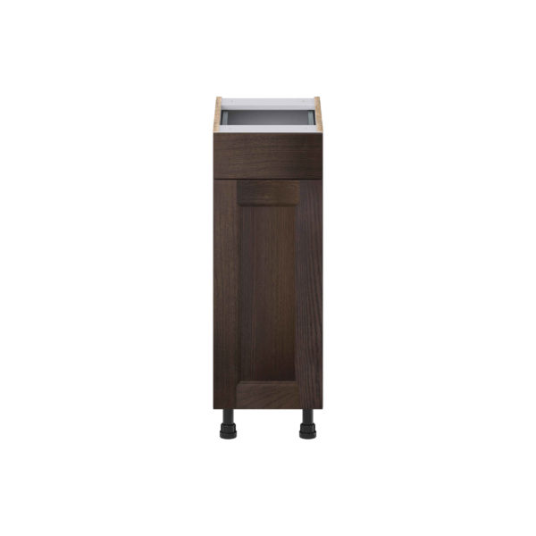 Summerina Chestnut Solid Wood Recessed Assembled 12 in. W x 34.5 in. H x 21 in.D Vanity Base Cabinet with 1 Drawer