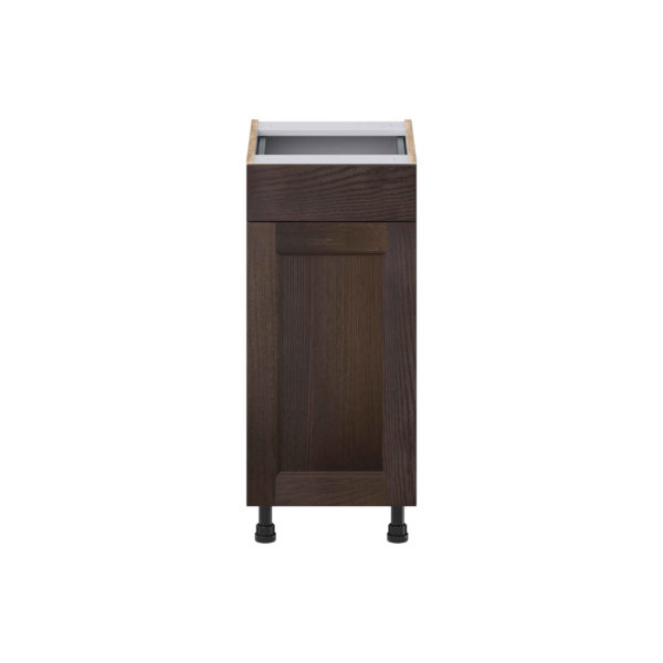 Summerina Chestnut Solid Wood Recessed Assembled 15 in. W x 34.5 in. H x 21 in. D Vanity Base Cabinet with 1 Drawer