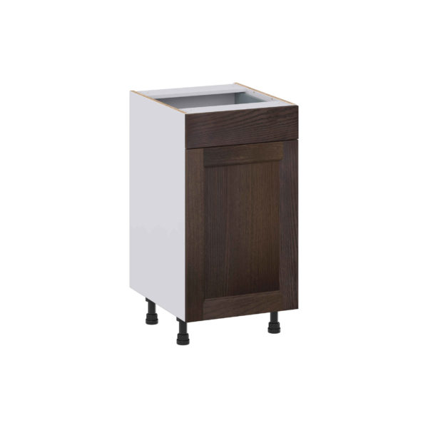 Summerina Chestnut Solid Wood Recessed Assembled 18 in. W x 34.5 in. H x 21 in. D Vanity Base Cabinet with 1 Drawer