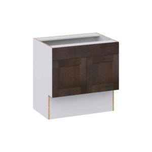 Summerina Chestnut Solid Wood Recessed Assembled 30 in. W x 30 in. H x 21 in. D Accessible ADA Vanity Base with False Front Cabinet