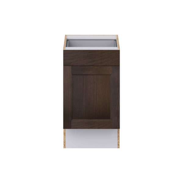 Summerina Chestnut Solid Wood Recessed Assembled 18 in. W x 32.5 in. H x 24 in. D Accessible ADA Base Cabinet with 1 Drawer