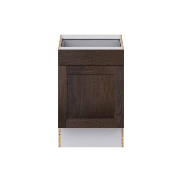 Summerina Chestnut Solid Wood Recessed Assembled 21 in. W x 32.5 in. H x 24 in. D Accessible ADA Base Cabinet with 1 Drawer