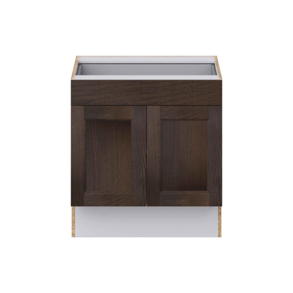 Summerina Chestnut Solid Wood Recessed Assembled 30 in. W x 32.5 in. H x 24 in. D Accessible ADA Base Cabinet with 1 Drawer