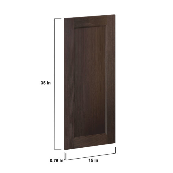 Summerina Chestnut Solid Wood Recessed 15 x 35 x 0.75 in. Door