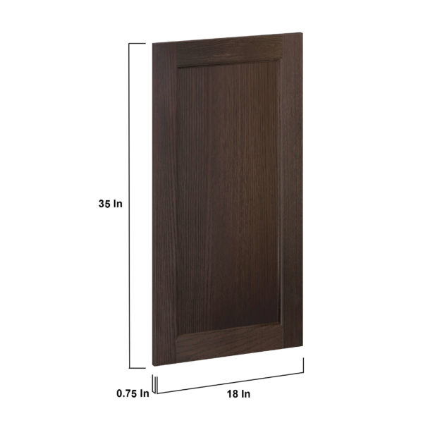 Summerina Chestnut Solid Wood Recessed 18 x 35 x 0.75 in. Door