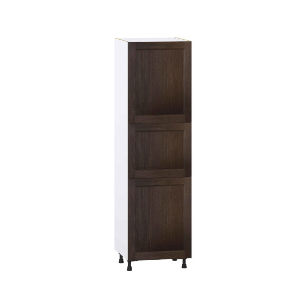 Summerina Chestnut Solid Wood Recessed Assembled Pantry  Cabinet with 4 Shelves (24 in. W x 84.5 in. H x 24 in. D)