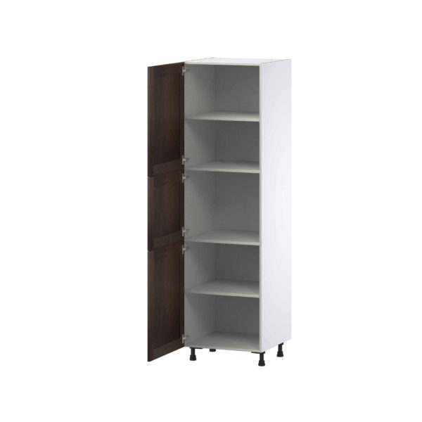 Summerina Chestnut Solid Wood Recessed Assembled Pantry  Cabinet with 4 Shelves (24 in. W x 84.5 in. H x 24 in. D)