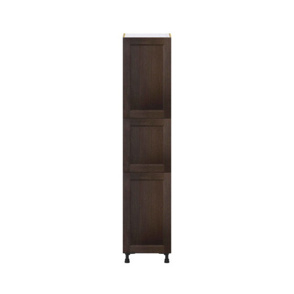 Summerina Chestnut Solid Wood Recessed Assembled Pantry Cabinet with 2 Doors and 4 Inner Drawers (18 in. W X 84.5 in. H X 24 in. D)