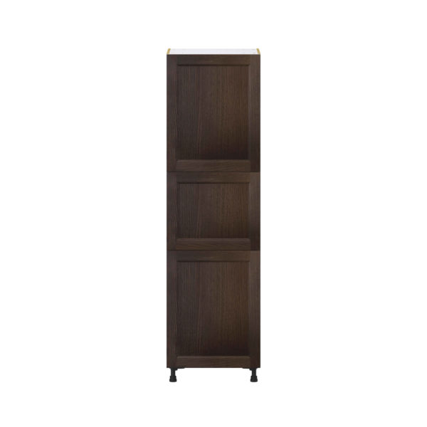 Summerina Chestnut Solid Wood Recessed Assembled Pantry Cabinet with 2 Doors and 4 Inner Drawers (24 in. W X 84.5 in. H X 24 in. D)