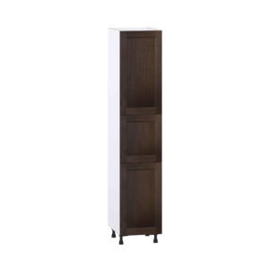 Summerina Chestnut Solid Wood Recessed Assembled Pantry Cabinet with 2 Doors and 3 Inner Drawers (18 in. W X 89.5 in. H X 24 in. D)