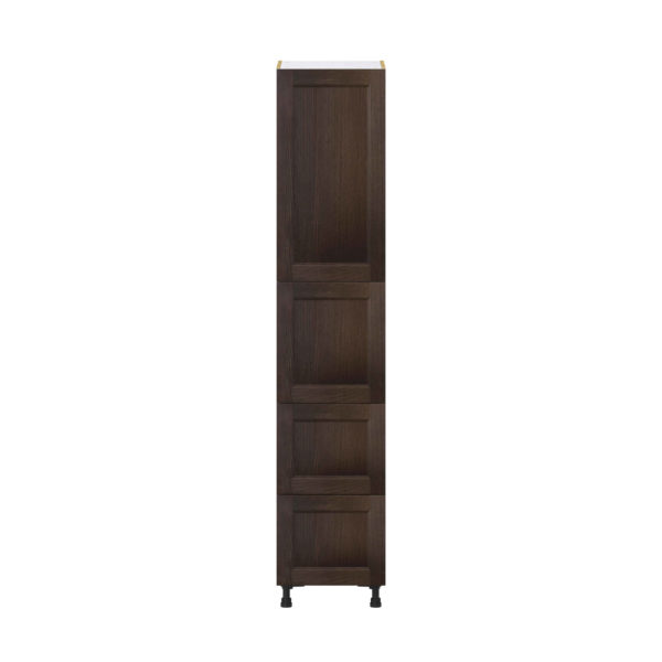 Summerina Chestnut Solid Wood Recessed Assembled Pantry Cabinet 1 Doors with 2 Drawers and 2 Inner Drawers (18 in. W X 89.5 in. H X 24 in. D)