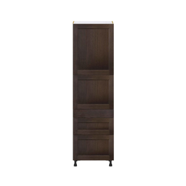 Summerina Chestnut Solid Wood Recessed Assembled Pantry  Cabinet with 2 Inner Drawers (24 in. W x 84.5 in. H x 24 in. D)