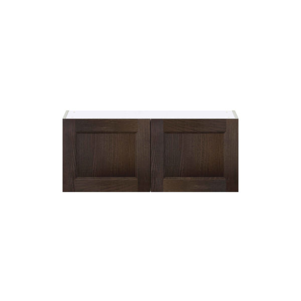 Summerina Chestnut Solid Wood Recessed Assembled Wall Bridge  Cabinet (36 in. W X 15 in. H X 14 in. D)