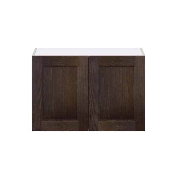 Summerina Chestnut Solid Wood Recessed Assembled  Wall Bridge Cabinet (30 in. W X 20 in. H X 14 in. D)