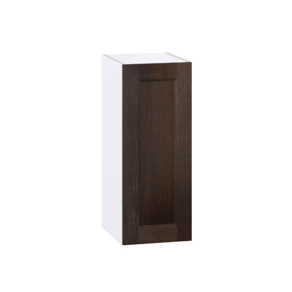 Summerina Chestnut Solid Wood Recessed Assembled Wall  Cabinet With Full High Door (12 in. W x 30 in. H x 14 in. D)
