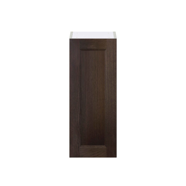 Summerina Chestnut Solid Wood Recessed Assembled Wall  Cabinet With Full High Door (12 in. W x 30 in. H x 14 in. D)