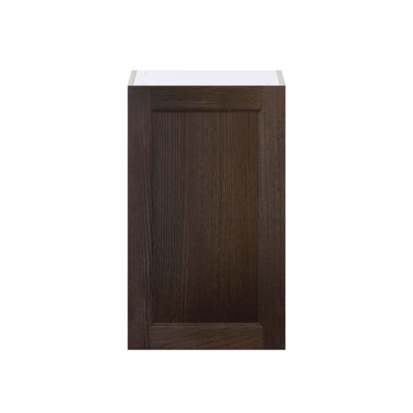 Summerina Chestnut Solid Wood Recessed Assembled Wall  Cabinet with Full high Door (18 in. W x 30 in. H x 14 in. D)