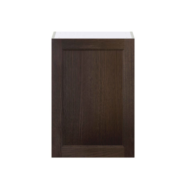 Summerina Chestnut Solid Wood Recessed Assembled Wall  Cabinet with Full High Door (21 in. W x 30 in. H x 14 in. D)