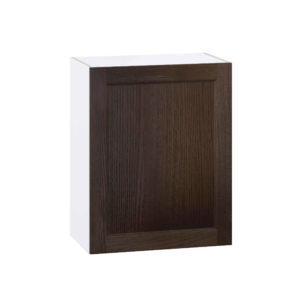 Summerina Chestnut Solid Wood Recessed Assembled Wall  Cabinet with Full High Door (24 in. W x 30 in. H x 14 in. D)