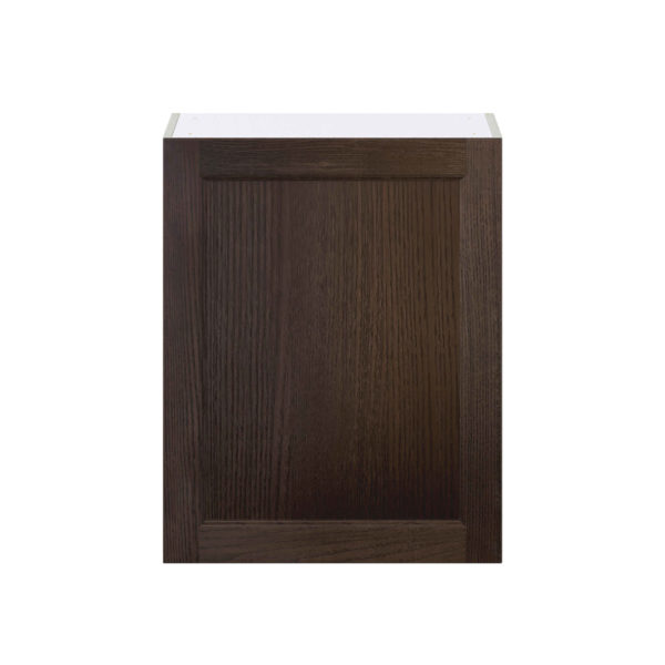 Summerina Chestnut Solid Wood Recessed Assembled Wall  Cabinet with Full High Door (24 in. W x 30 in. H x 14 in. D)