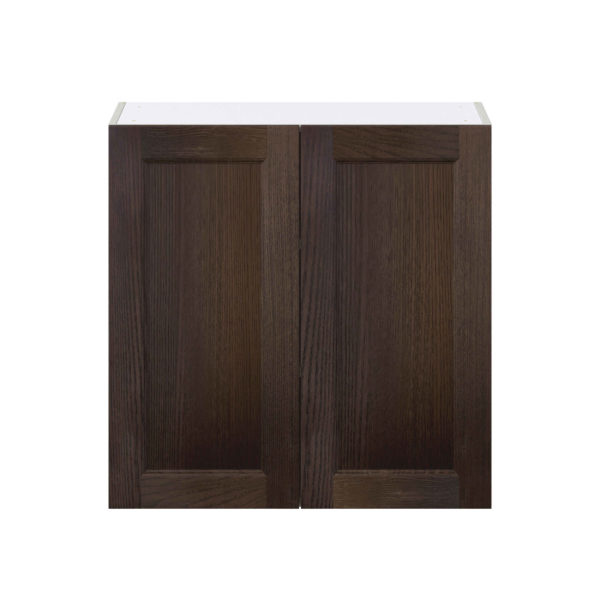 Summerina Chestnut Solid Wood Recessed Assembled Wall  Cabinet with 2 Full High Doors (30 in. W x 30 in. H x 14 in. D)