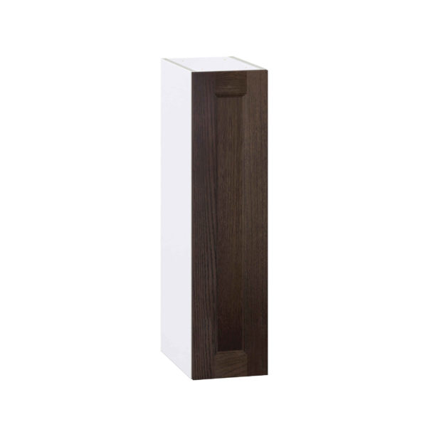 Summerina Chestnut Solid Wood Recessed Assembled Wall  Cabinet with Full High Door (9 in. W x 35 in. H x 14 in. D)